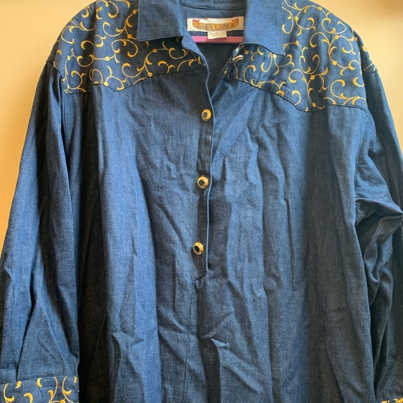Vintage Jean Shirt Dress - Picture 2 of 10